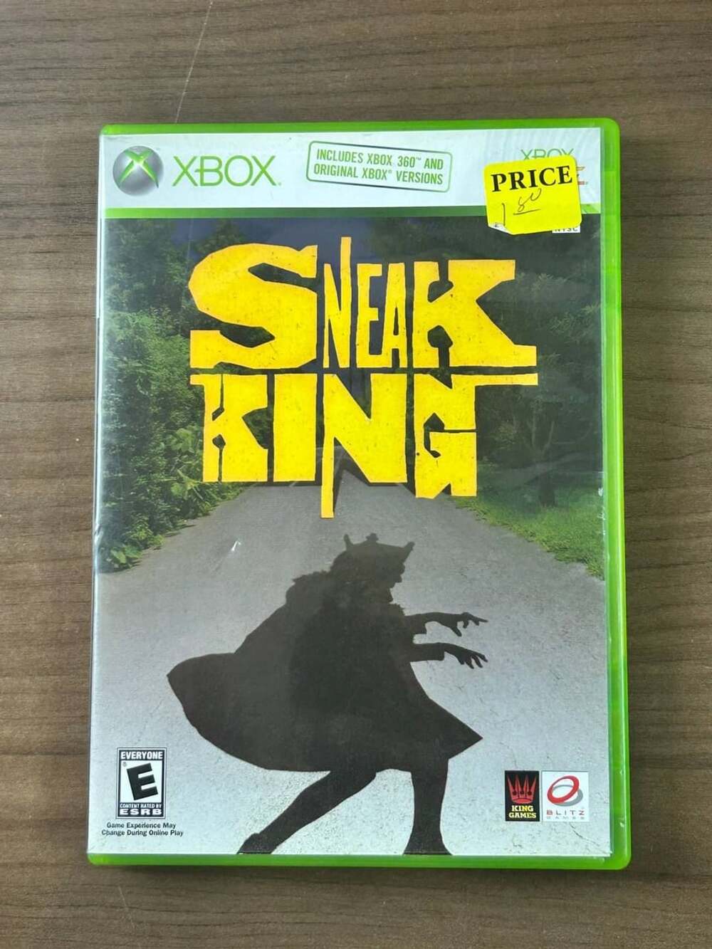 Sneak King Microsoft Xbox Xbox 360 2006 Burger King With Manual & Case